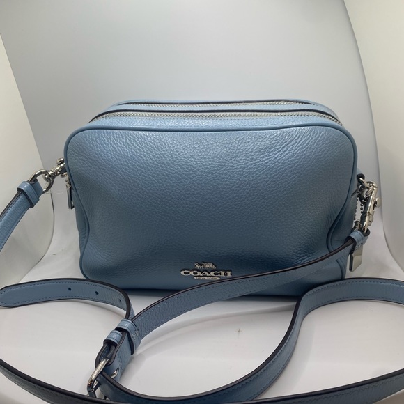Coach Bags Coach Blue Pebbled Leather F39856 Jes Crossbody Poshmark